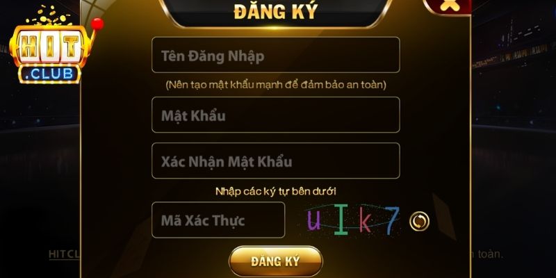 Các bước đăng ký Hitclub tối ưu mà người chơi đơn giản