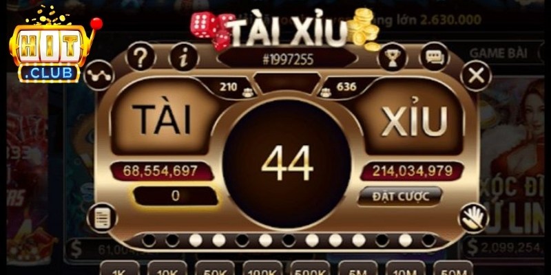 Tài xỉu online Hitclub với giao diện hiển thị rõ ràng
